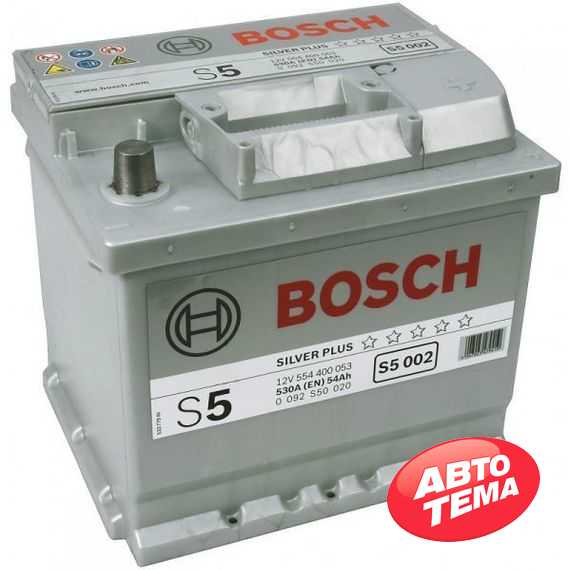BOSCH (S5002) 54Ah-12v - Интернет магазин резины и автотоваров Autotema.ua