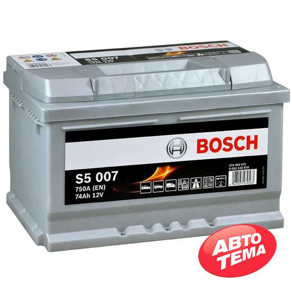 Аккумулятор BOSCH 6СТ-74Ah 750A S5 - Интернет магазин резины и автотоваров Autotema.ua