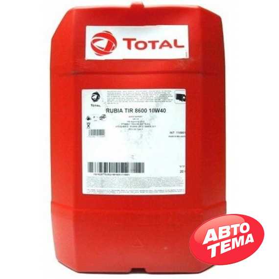 Купить Моторное масло TOTAL RUBIA TIR 8600 10W-40 (20л)