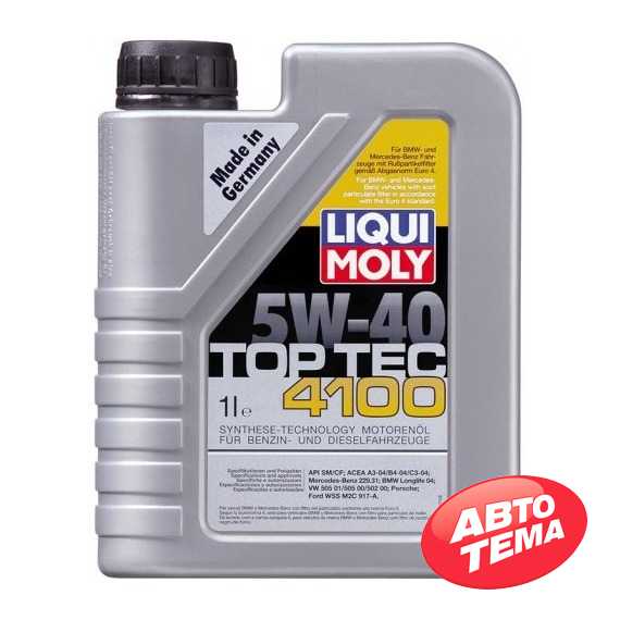 Купить Моторное масло LIQUI MOLY Top Tec 4100 5W-40 (1л)