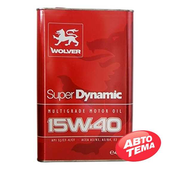 Купить Моторное масло WOLVER Super Dynamic 15W-40 (4л)