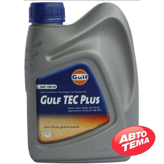 Купить Моторное масло GULF Tec Plus 10W-40 (1л)