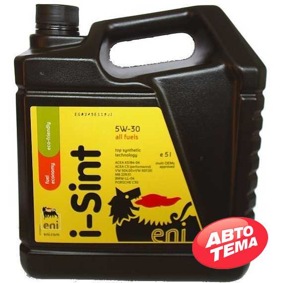 Купить Моторное масло ENI I-Sint MS 5W-30 SN (4л)