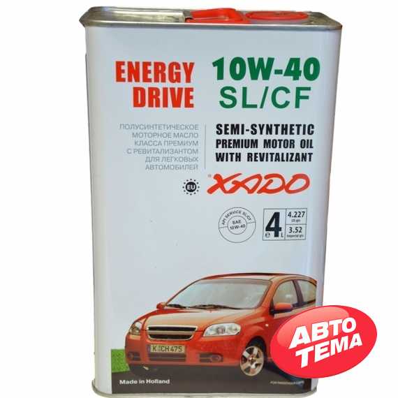 Купить Моторное масло XADO Atomic Oil 10W-40 SL/CF (4л)