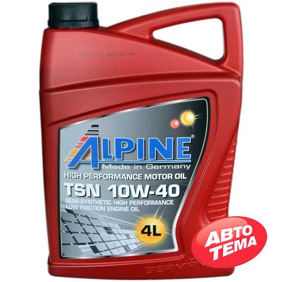 Купить Моторное масло ALPINE TSN 10W-40 SN/CF (4л)