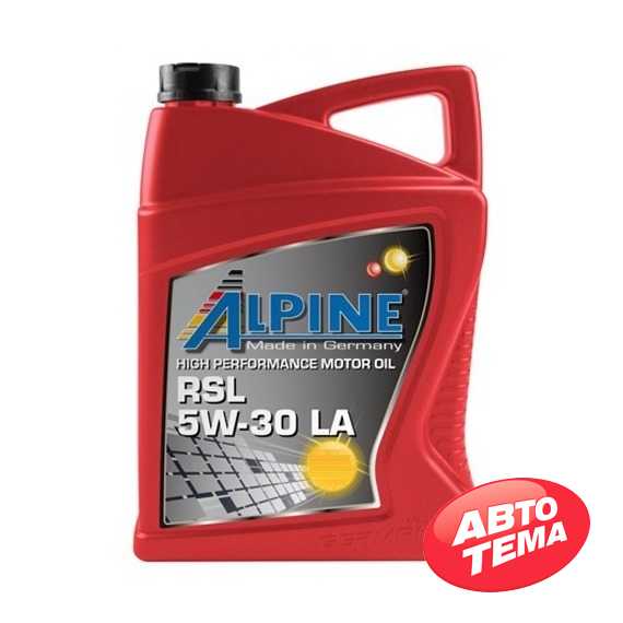 Купить Моторное масло ALPINE RSL 5W-30 LA SN/CF (4л)