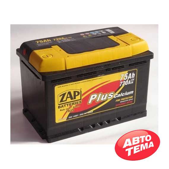 Купить Аккумулятор ZAP Plus 6СТ- 75Aз 720A L (575 19)