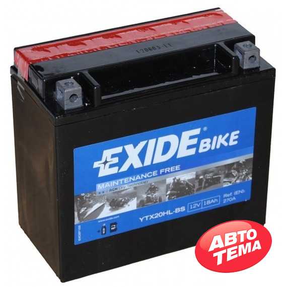 Купити Акумулятор EXIDE AGM 6СТ-18 12В R (ETX20HL-BS)
