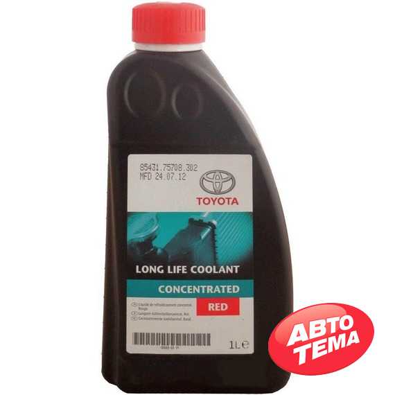 Купить Охлаждающая жидкость TOYOTA Antifreeze Long Life Coolant концентрат (красная) (1л)