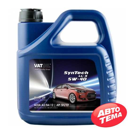 Купить Моторное масло VATOIL SynTech LL-X 5W-40 (4л)