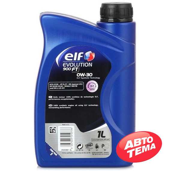Купить Моторное масло ELF EVOLUTION 900 FT 0W-30 (1л)