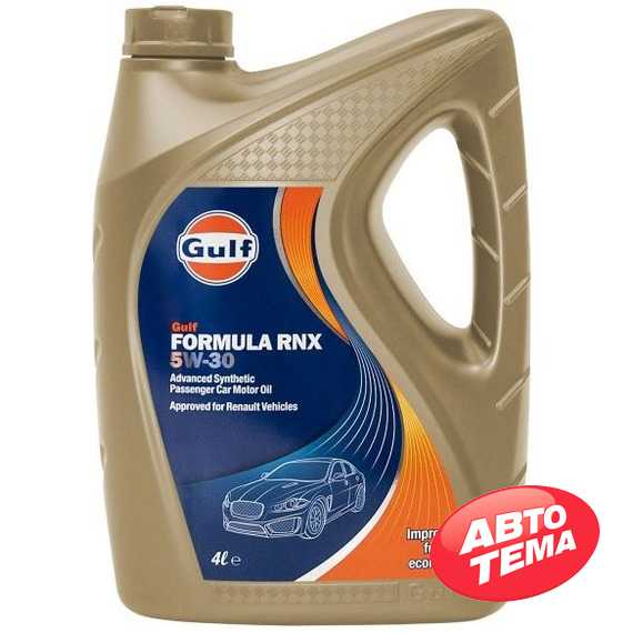 Купить Моторное масло GULF Formula RNX​ 5W-30 (4л)