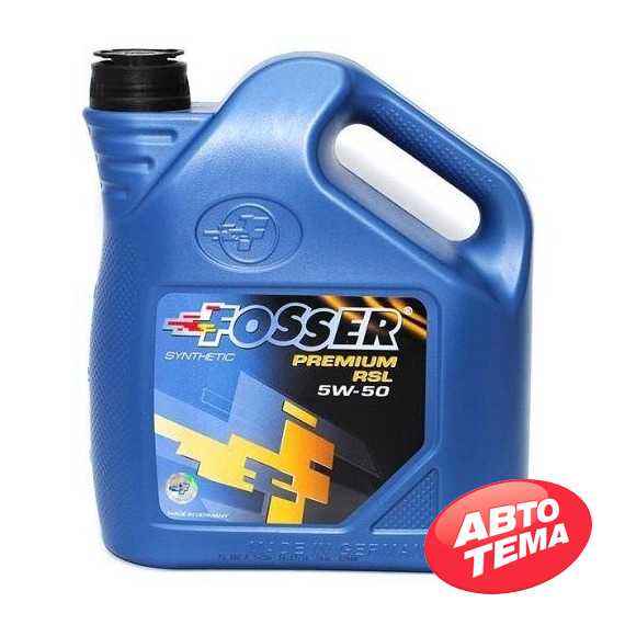 Купить Моторное масло FOSSER Premium RSL 5W-50 (4л)