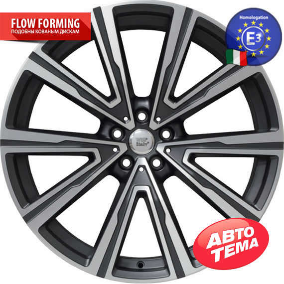 Купить WSP ITALY FIRE W686 MATT GUN METAL​ POLISHED R22 W10.5 PCD5x112 ET43 DIA66.5