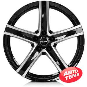 Купить RIAL QUINTO Diamond Black Front Polished R20 W9.5 PCD5x114.3 ET38 DIA70.1