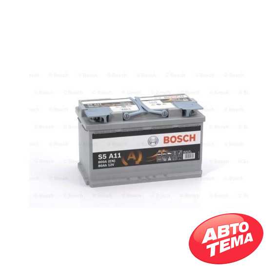 Купить Аккумулятор BOSCH AGM (S5A11) 80Ah-12v (315x175x190) R, EN 800