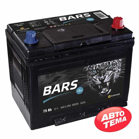 Купить Аккумулятор BARS ASIA 6СТ-75 L Plus (пт 640)(не обслуж)