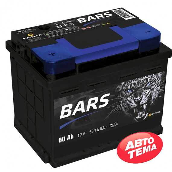 Купить Аккумулятор BARS 6СТ-60 L Plus (пт 530)