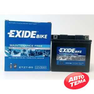 Купить Аккумулятор EXIDE AGM (ETZ7-BS​) 6Ah-12v (113х70х105) R, EN100