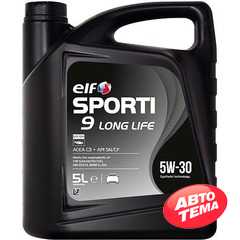 Купить Моторное масло ELF SPORTI 9 LONG LIFE 5W-30 (5л)