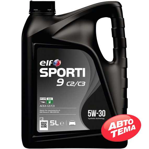 Купить Моторное масло ELF SPORTI 9 C2/C3 5W-30 (5л)