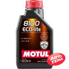 Купити Моторнa оливa MOTUL 8100 ECO-lite 0W-16 (1 літр) 841011/110376