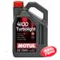 Купить Моторное масло MOTUL 4100 Turbolight 10W-40 (4 литра) 387607/109462