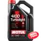 Купить Моторное масло MOTUL 4100 Turbolight 10W-40 (5 литров) 387606/108645