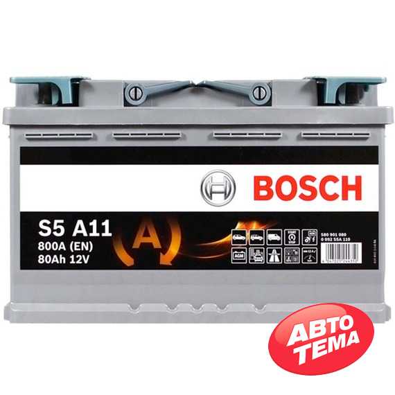 Аккумулятор BOSCH AGM (S5A 110) (L4) - Интернет магазин резины и автотоваров Autotema.ua