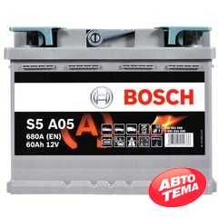 Купить Аккумулятор BOSCH AGM (S5A 050) (L2) 60Ah 680A R+