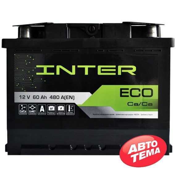 Купити Акумулятор INTER Eco 6СТ-60 L+ (L2)