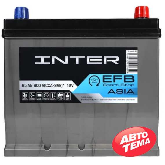 Аккумулятор INTER EFB Premium Asia - Интернет магазин резины и автотоваров Autotema.ua